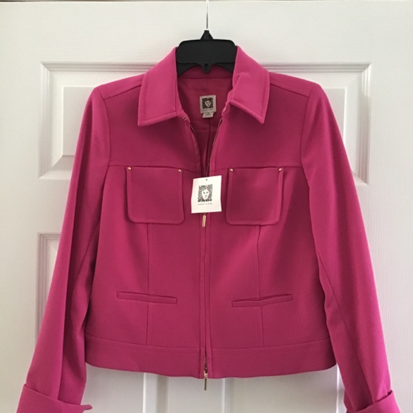Anne Klein Pink jacket size 6 (fits size S perfectly) - Picture 7 of 7